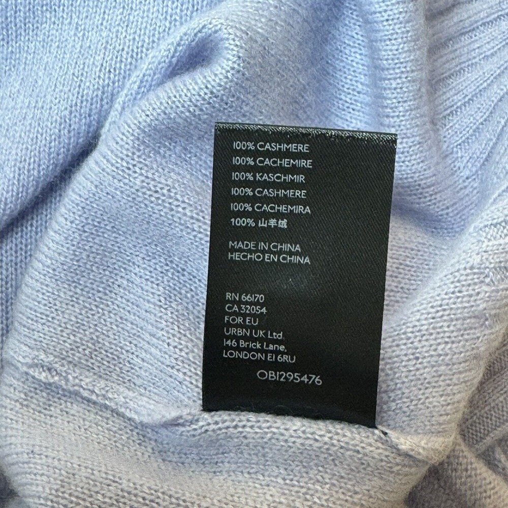 Pilcro Anthropologie ANGIE Seamed 100% Cashmere Knit Sweater Sz Small Lavender - Picture 13 of 14